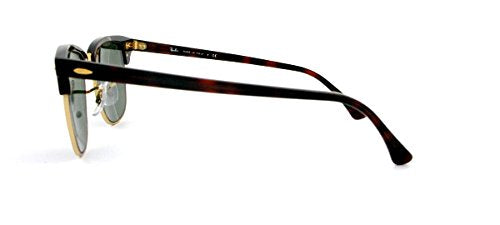 Ray Ban Clubmaster Sunglasses RB3016 W0366 Havana//Green 51mm Authentic
