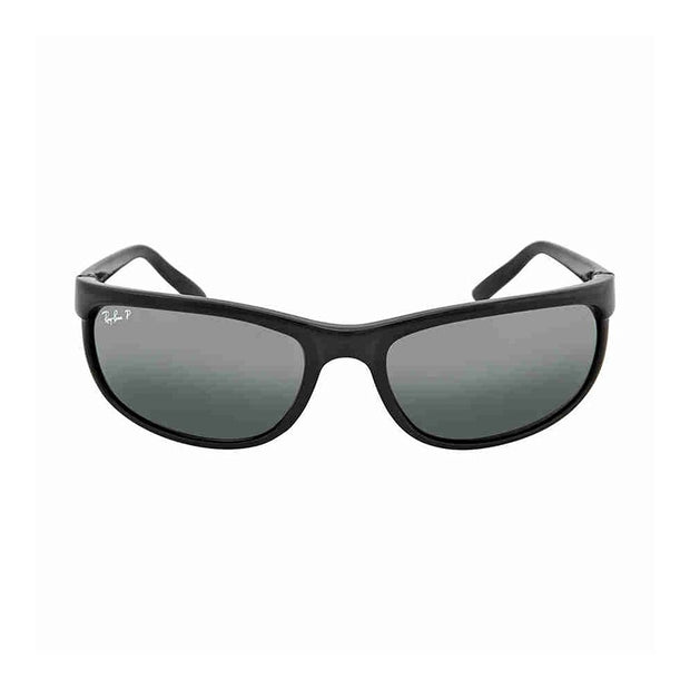 RAY BAN 2027 RB2027 601/W1 62mm Predator 2 Shiny Black / Polarized Grey Mirror