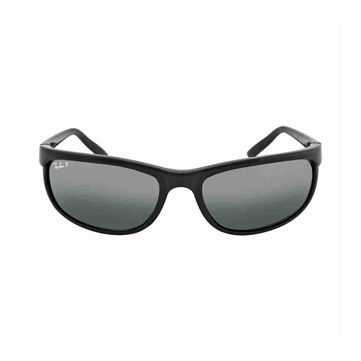RAY BAN 2027 RB2027 601/W1 62mm Predator 2 Shiny Black / Polarized Grey Mirror