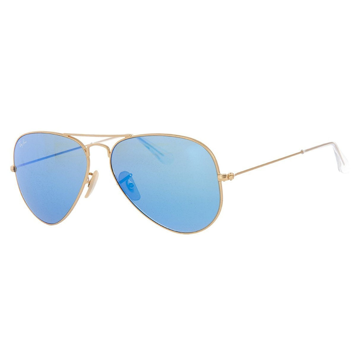 Ray-Ban 3025 Aviator Large Metal Mirrored Non-Polarized Sunglasses, Gold/Brown/Silver Mirror (001/3K), 62mm