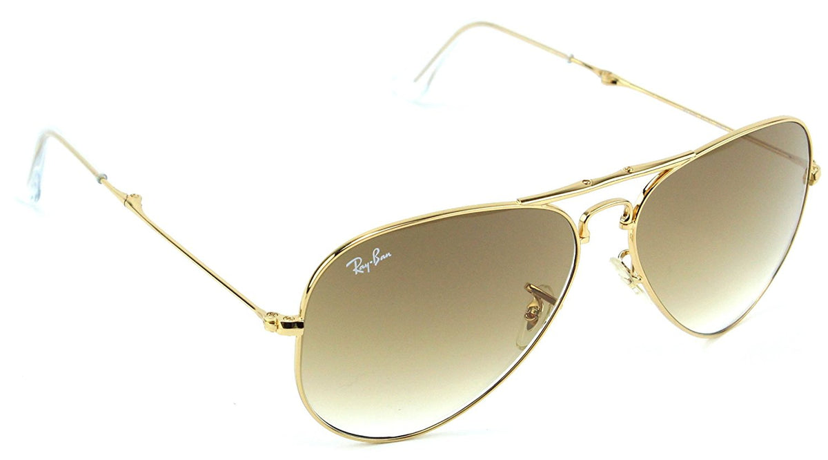 Ray-Ban RB3479 001/51 Folding Aviator Gold Frame / Light Brown Gradient Lens 58mm