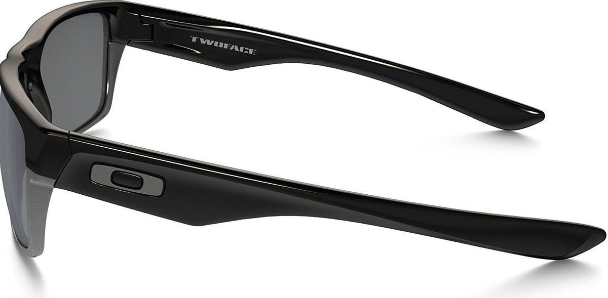 Oakley TwoFace Sunglasses Polished Black/Black Iridium, One Size