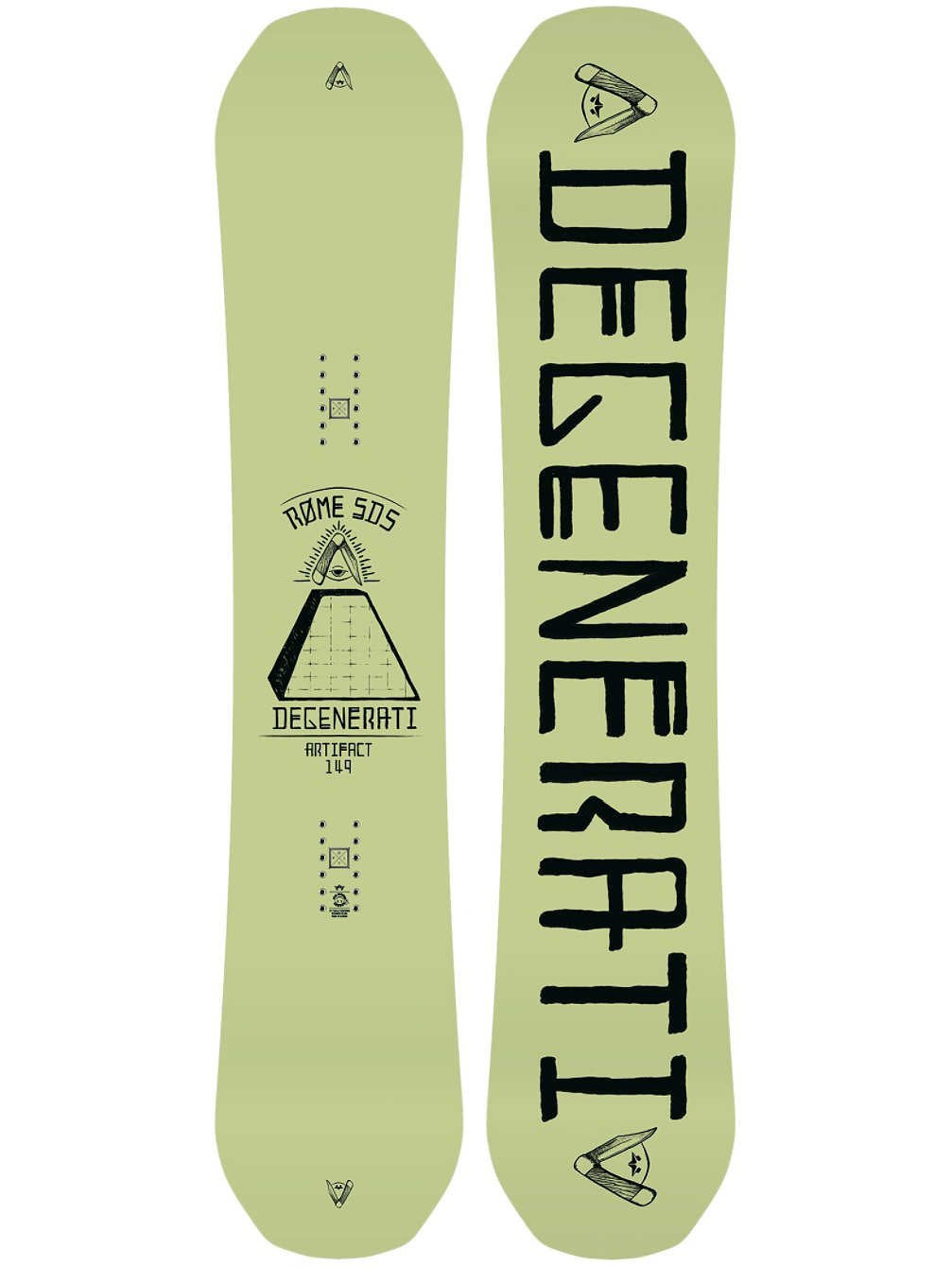 Rome Artifact Snowboard Mens Sz 149cm