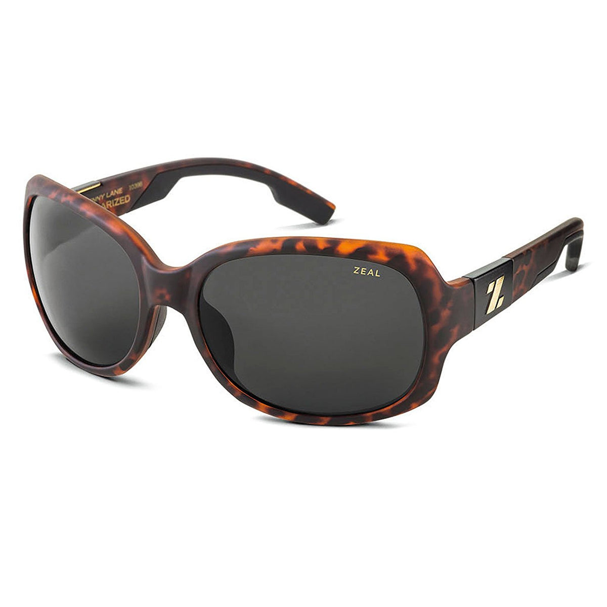 Zeal Optics Women's Penny Lane Polarized Matte Demi Tortoise w / Dark Grey Polarized Lens Sunglasses