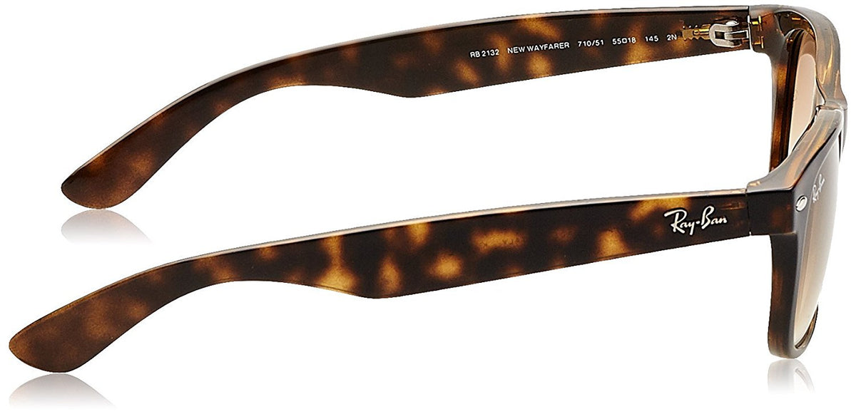 Ray-Ban NEW WAYFARER - LIGHT HAVANA Frame CRYSTAL BROWN GRADIENT Lenses 55mm Non-Polarized
