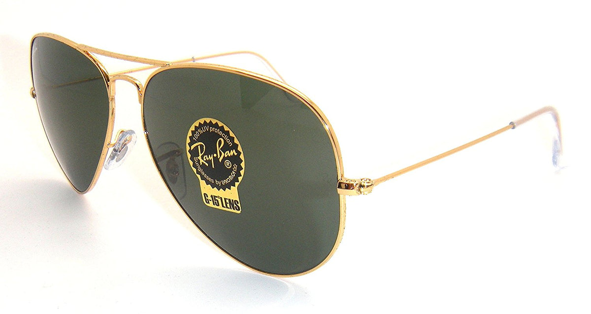RAY BAN AVIATOR RB3026 Sunglasses - Gold L2846 Large (62mm)