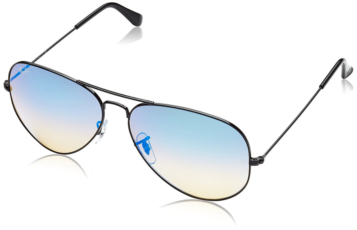 Ray-Ban 3025 Aviator Large Metal Mirrored Non-Polarized Sunglasses, Gold/Brown/Silver Mirror (001/3K), 62mm