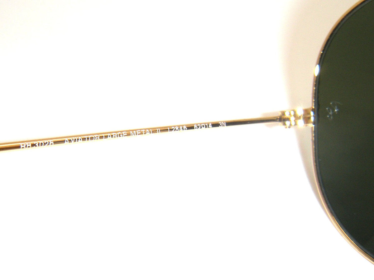 RAY BAN AVIATOR RB3026 Sunglasses - Gold L2846 Large (62mm)