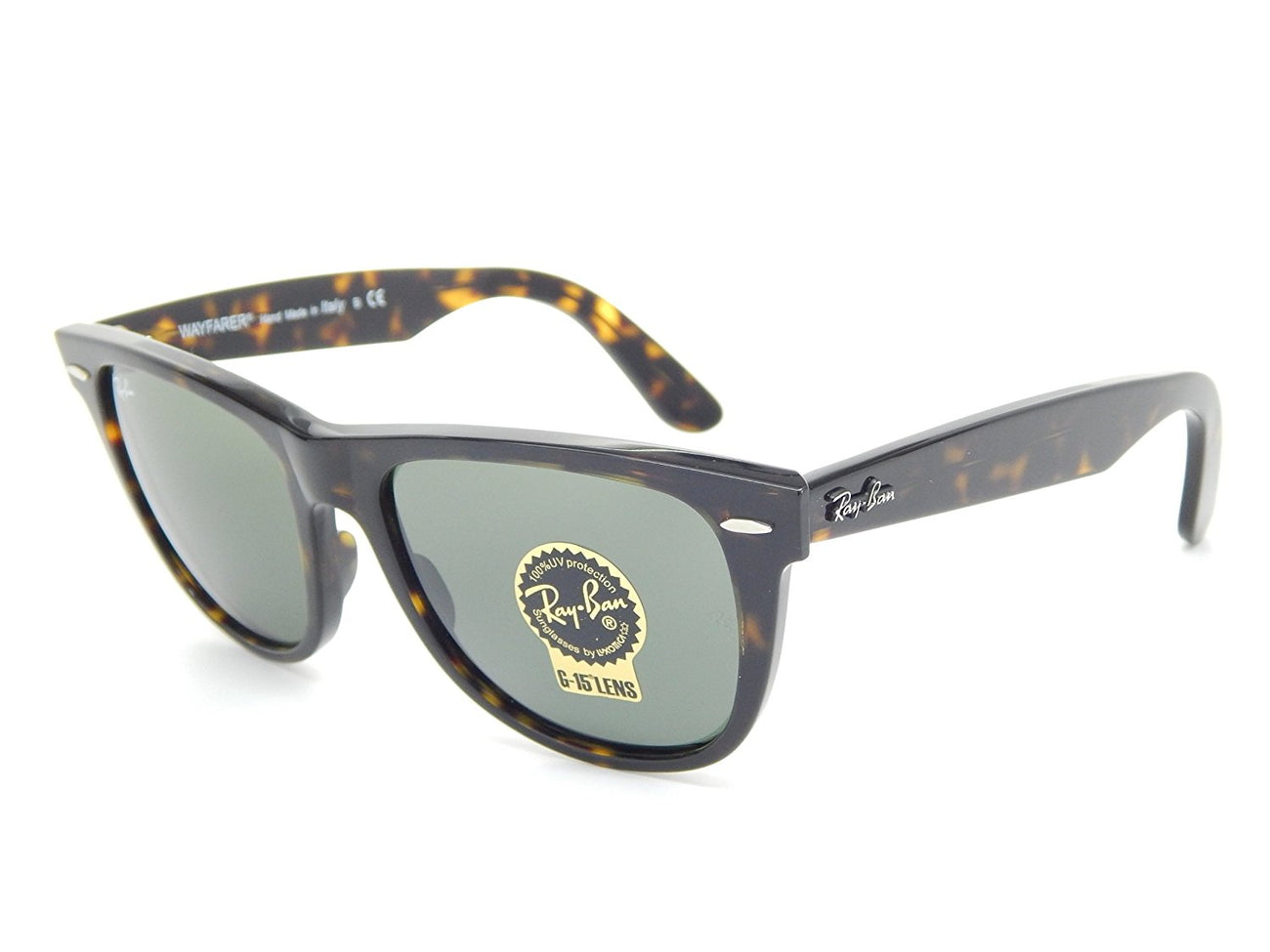 New Ray Ban Orginal Wayfarer RB2140 902 Tortoise/G-15 XLT 54mm Sunglasses