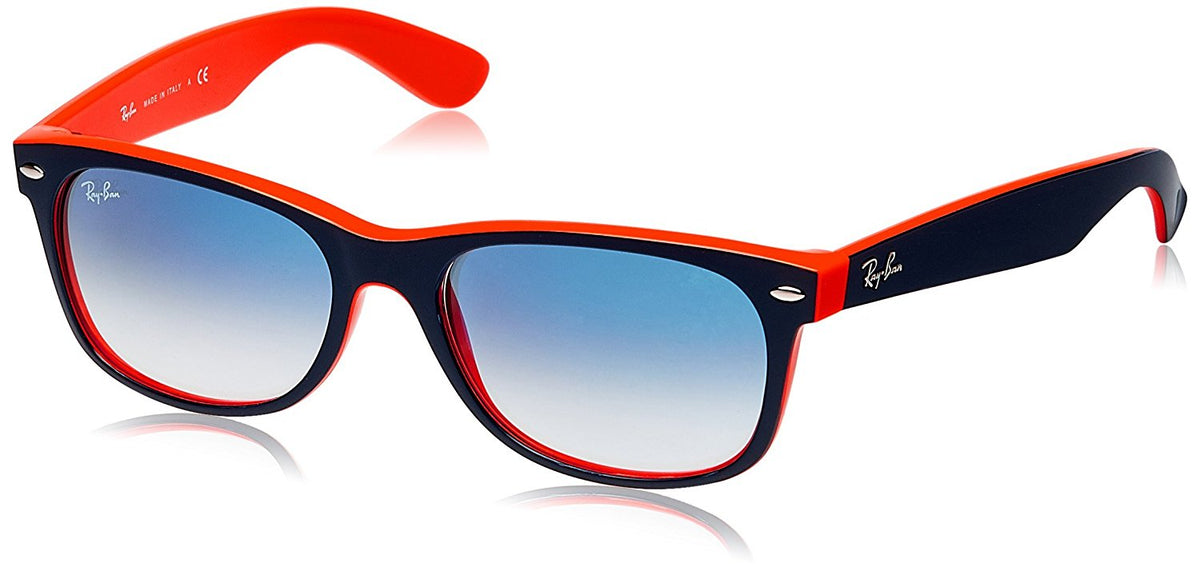 Ray-Ban NEW WAYFARER - BLACK Frame CRYSTAL GREEN Lenses 52mm Non-Polarized
