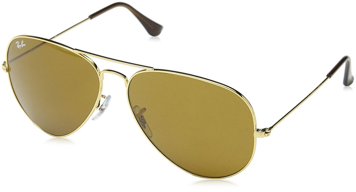Ray-Ban Original Aviator Sunglasses (RB3025) Gold/Brown Metal - Non-Polarized - 62mm