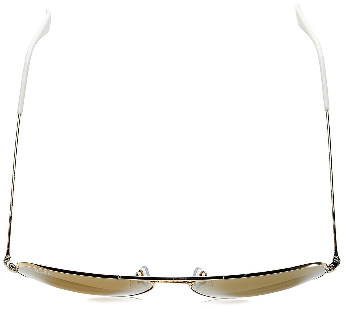 Ray-Ban 3025 Aviator Large Metal Mirrored Non-Polarized Sunglasses, Gold/Brown/Silver Mirror (001/3K), 62mm
