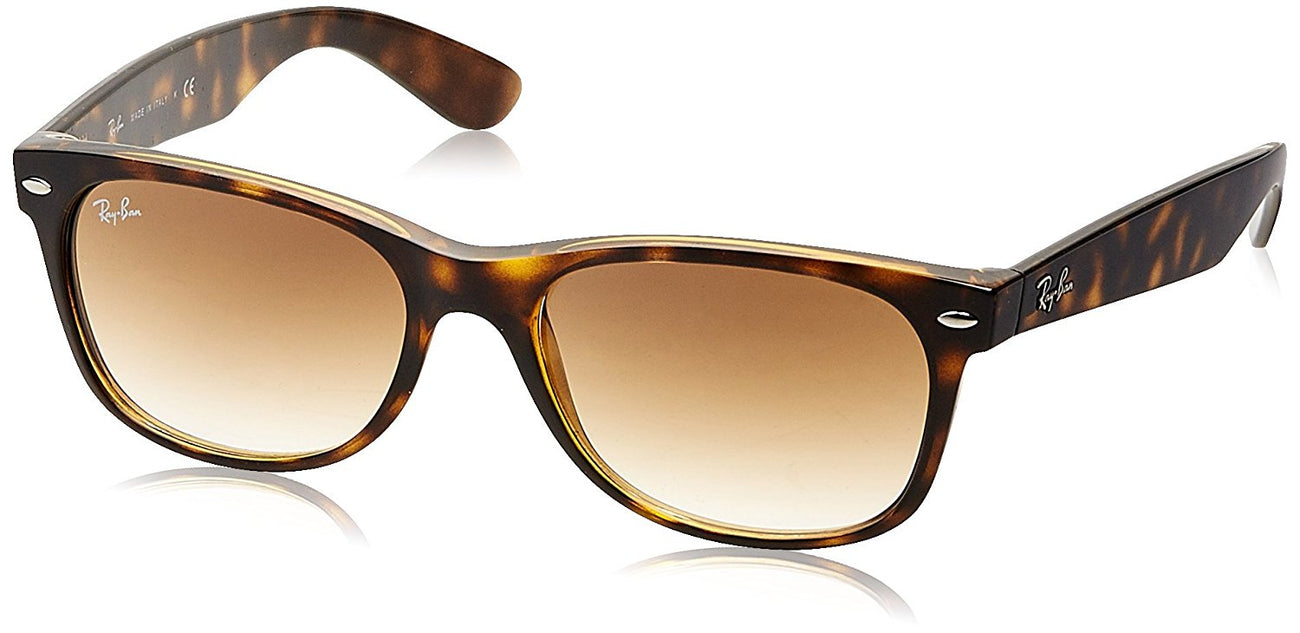 Ray-Ban NEW WAYFARER - LIGHT HAVANA Frame CRYSTAL BROWN GRADIENT Lenses 55mm Non-Polarized