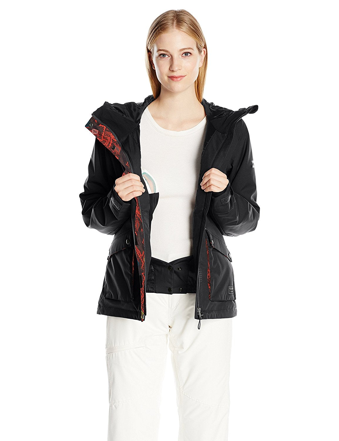 Billabong Junior's Miki Snow Jacket, Black, L