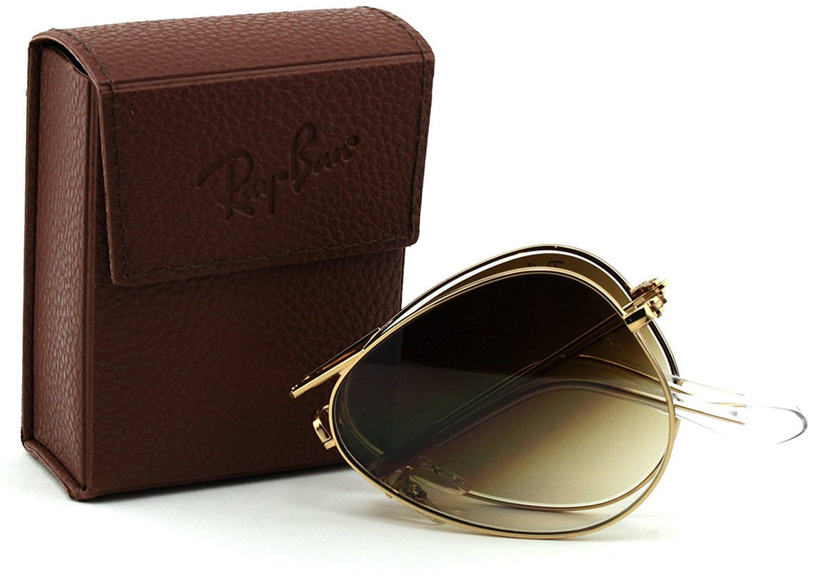 Ray-Ban RB3479 Aviator Folding Metal Unisex Aviator Sunglasses