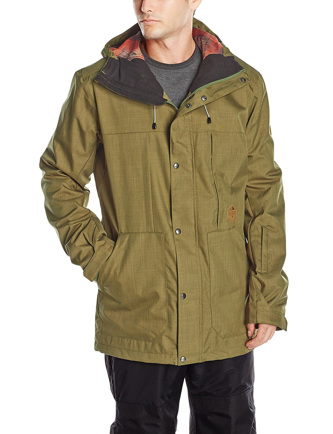 Billabong Men's North Poleshell Snow Jacket, Anthracite, Large