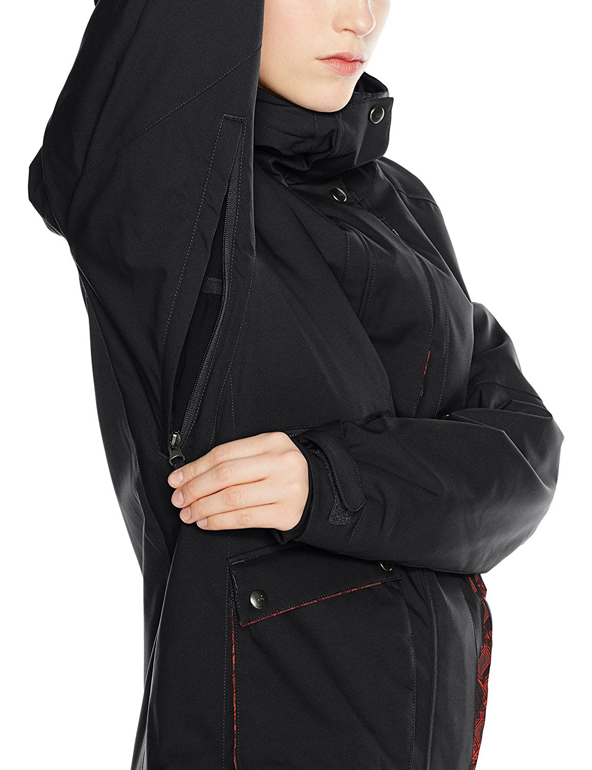 Billabong Junior's Miki Snow Jacket, Black, L