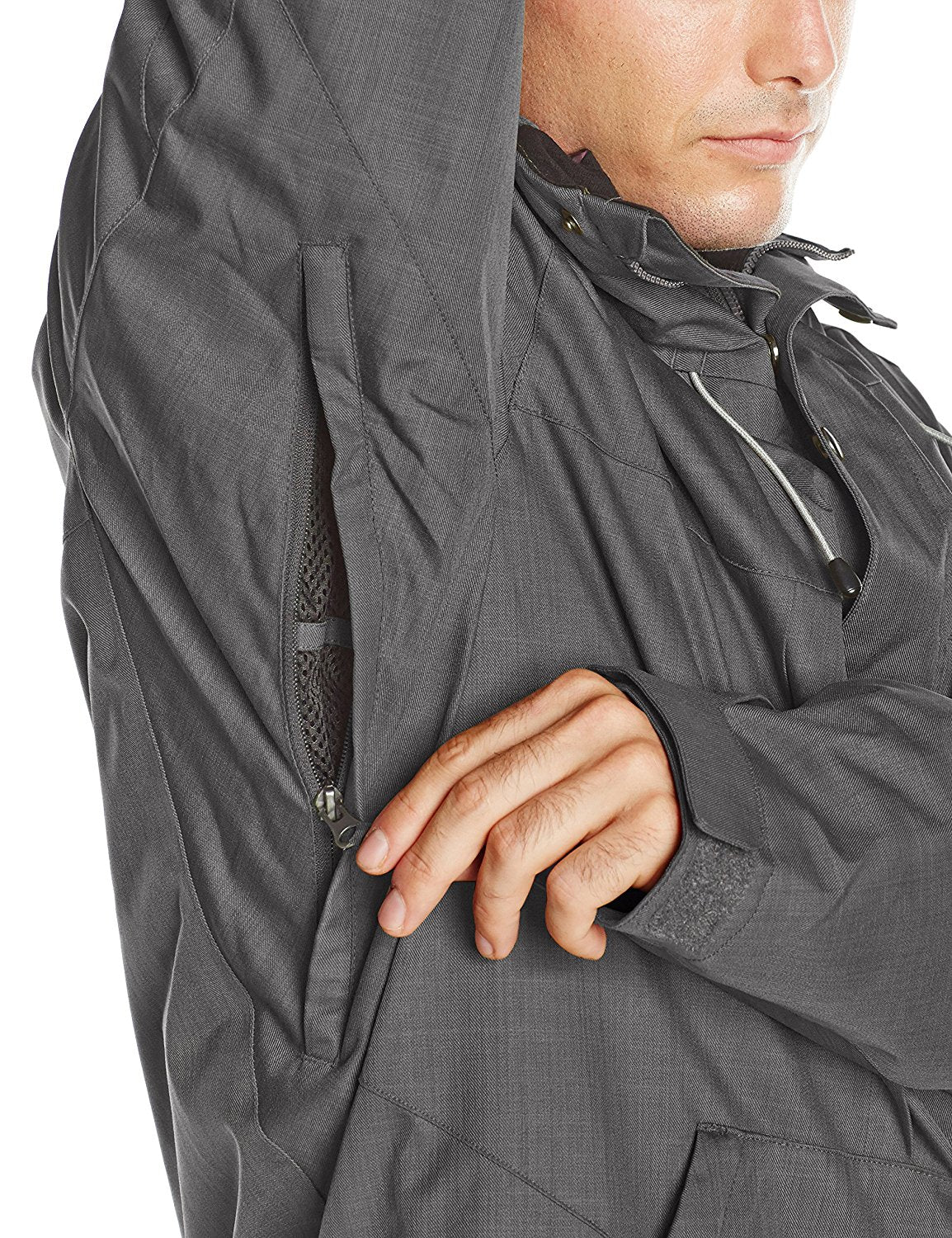 Billabong Men's North Poleshell Snow Jacket, Anthracite, Large