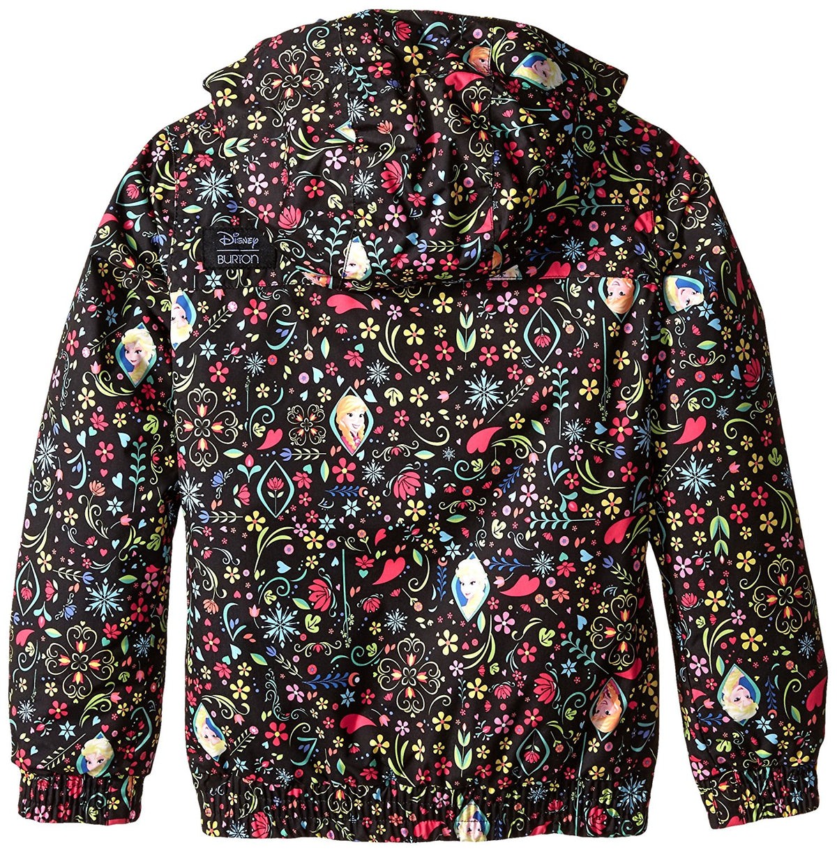 Burton Girl's Twist Bomber Jacket, Elsa/Anna Frozen Print, Medium